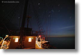 boats, deck, ecuador, equator, galapagos islands, horizontal, latin america, long exposure, nite, sagitta, sails down, photograph