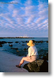 dusk, ecuador, equator, espanola, galapagos islands, latin america, vertical, womens, photograph