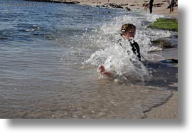 beaches, ecuador, equator, galapagos islands, horizontal, jacks, latin america, natural habitat, ocean, people, sand, tourists, wetsuit, photograph