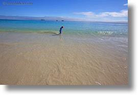 beaches, ecuador, equator, galapagos islands, horizontal, jacks, latin america, natural habitat, ocean, people, sand, tourists, photograph