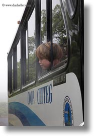 bus, ecuador, equator, galapagos islands, heads, jacks, latin america, miscellaneous, natural habitat, out, people, tourists, vertical, windows, photograph