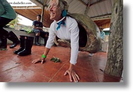 childrens, ecuador, equator, galapagos islands, girls, horizontal, latin america, natural habitat, people, shells, tortoises, photograph