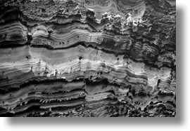 artful, black and white, cliffs, ecuador, equator, galapagos islands, horizontal, latin america, layers, rocks, santa cruz, photograph