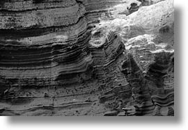 artful, black and white, cliffs, ecuador, equator, galapagos islands, horizontal, latin america, layers, rocks, santa cruz, photograph