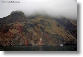 boats, cliffs, ecuador, equator, galapagos islands, horizontal, latin america, santa cruz, photograph