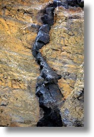 cliffs, dike, ecuador, equator, galapagos islands, latin america, santa cruz, vertical, volcanic, photograph