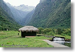 ecuador, equator, highlands, horizontal, latin america, roofs, thatched, photograph