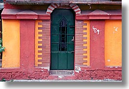 doors, ecuador, equator, green, horizontal, latin america, quito, photograph