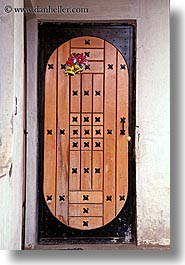 bells, christmas, doors, ecuador, equator, latin america, quito, vertical, woods, photograph