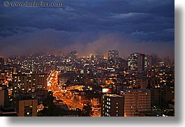 cityscapes, clouds, ecuador, equator, fog, horizontal, latin america, lights, nature, nite, quito, sky, slow exposure, traffic, transportation, photograph