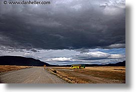 clouds, horizontal, latin america, patagonia, roads, photograph