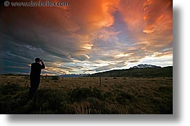 clouds, horizontal, latin america, patagonia, sunsets, photograph