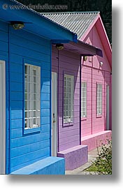 colorful, el chalten, homes, latin america, patagonia, vertical, photograph
