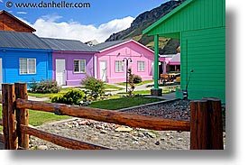 colorful, el chalten, homes, horizontal, latin america, patagonia, photograph