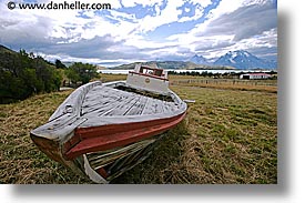 boats, estancia lazo, horizontal, latin america, old, patagonia, photograph