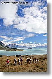 groups, hike, hiking, latin america, patagonia, vertical, photograph