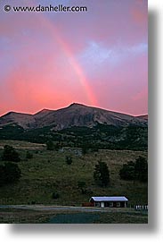 hosteria las torres, hotels, huts, latin america, patagonia, rainbow, vertical, photograph