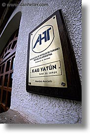 hotels, kau, kau yatun, latin america, patagonia, signs, vertical, yatun, photograph