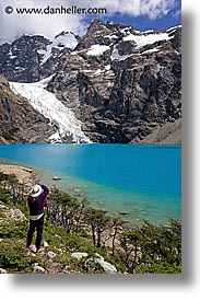 azul, laguna, laguna azul, latin america, patagonia, vertical, photograph