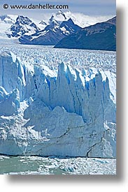 big views, glaciers, latin america, moreno glacier, mountains, patagonia, vertical, photograph