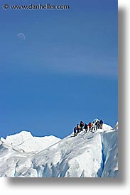 glacier hiking, glaciers, latin america, moon, moreno glacier, patagonia, vertical, photograph