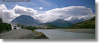 horizontal, latin america, mountains, panoramic, patagonia, roads, photograph