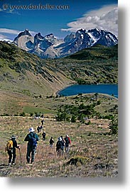 hiking, latin america, patagonia, torres, torres del paine, towards, vertical, photograph