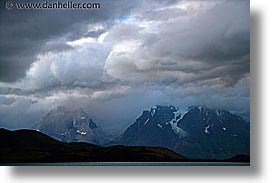 clouds, horizontal, latin america, massif, patagonia, torres, torres del paine, photograph