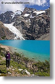 azul, karin, karin michael, laguna, latin america, patagonia, vertical, wt people, photograph