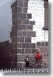 capital of peru, childrens, cities, cityscapes, corner, cuzco, latin america, mothers, peru, peruvian capital, towns, vertical, photograph