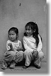 black and white, capital of peru, childrens, cities, cityscapes, cuzco, latin america, peru, peruvian capital, plaza, towns, vertical, photograph