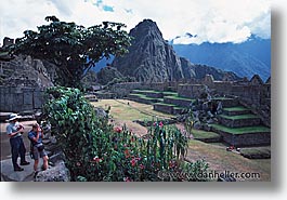 ancient ruins, andes, architectural ruins, horizontal, inca trail, incan tribes, latin america, machu picchu, mountains, peru, picchu, stone ruins, photograph