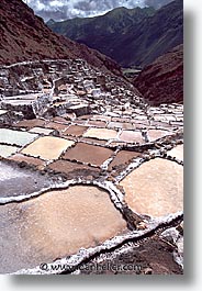 ancient ruins, andes, architectural ruins, inca trail, incan tribes, latin america, maras, mountains, peru, salineras, salt flats, stone ruins, vertical, photograph