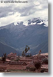 ancient ruins, andes, architectural ruins, inca trail, incan tribes, latin america, mountains, peru, scenics, stone ruins, urubamba, vertical, photograph