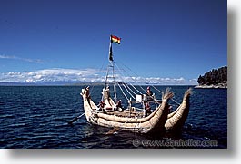 boats, bolivia, bolivia/peru border, highest lake in the world, horizontal, lakes, latin america, peru, peru border, reed, reed boats, titicaca, photograph