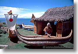 boats, bolivia, bolivia/peru border, highest lake in the world, horizontal, lakes, latin america, peru, peru border, reed, reed boats, titicaca, photograph