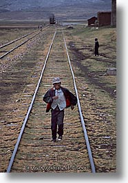 latin america, peru, train tracks, trains, vertical, photograph