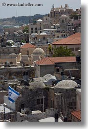 cityscapes, flags, israel, jerusalem, middle east, vertical, photograph