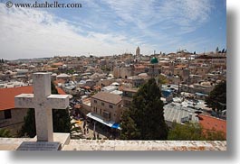 cityscapes, crosses, horizontal, israel, jerusalem, middle east, photograph