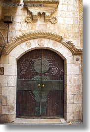 arches, archways, doors, israel, jerusalem, middle east, structures, synagogue, vertical, photograph