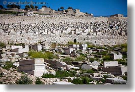 cemetary, graves, gravestones, horizontal, israel, jerusalem, jewish, middle east, photograph