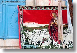 horizontal, israel, jerusalem, jesus, merchandise, middle east, rugs, shepherd, photograph