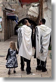 girls, israel, jerusalem, jewish, men, middle east, people, religious, vertical, walking, photograph