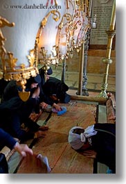 buildings, catholic, churches, holy sepulchre, israel, jerusalem, middle east, religious, religious sites, stones, structures, unction, vertical, photograph