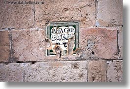 arabic, gates, hebrew, horizontal, israel, jaffa, jerusalem, language, middle east, signs, photograph