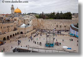 domes, horizontal, israel, jerusalem, jewish, middle east, religious, rocks, temples, walls, western, western wall, photograph