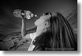 black and white, drinks, horizontal, jills, models, photograph