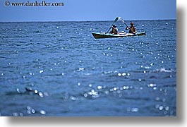 abel tasman, couples, horizontal, kayaks, new zealand, photograph