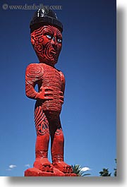 maori, new zealand, sculptures, vertical, photograph