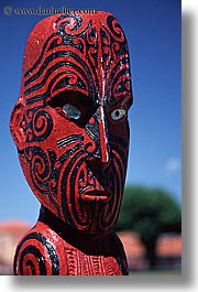 maori, new zealand, sculptures, vertical, photograph